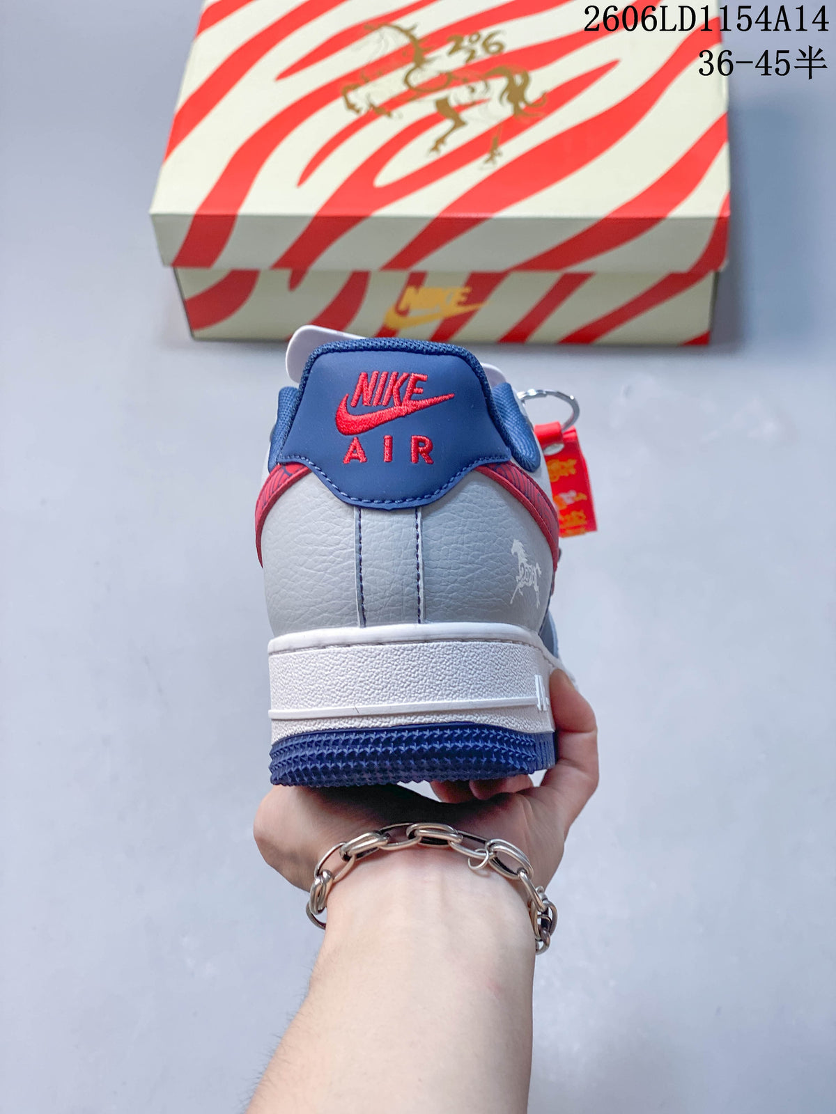 Nike Air Force 1 ’07 Low Blue and Grey Sneakers