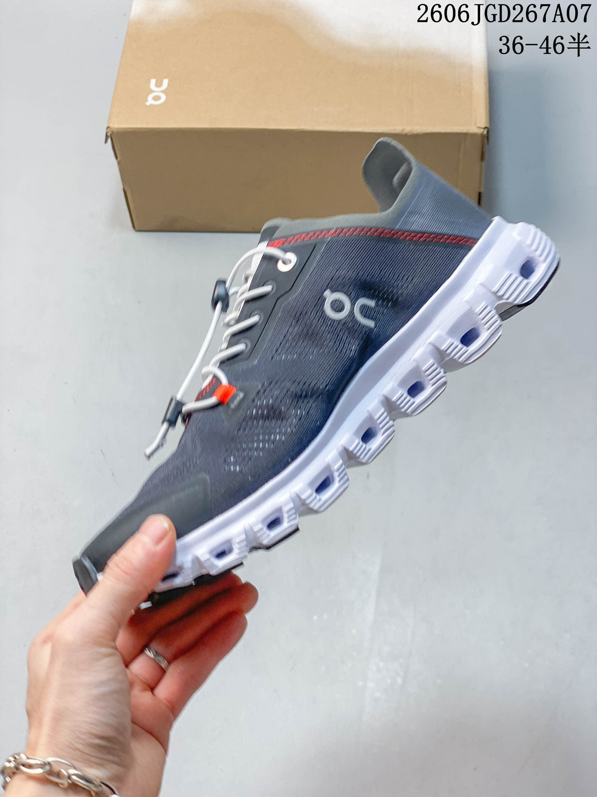 On Cloud 6 Coast Men's Sneakers, Gray and White