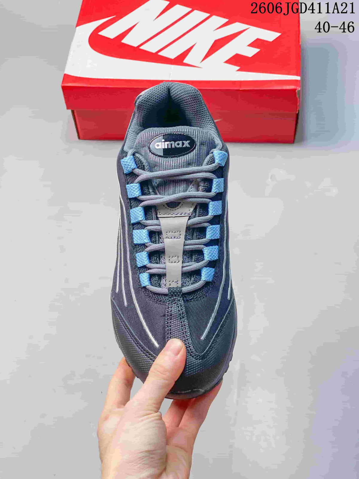 Nike Air Max 95 Sneakers in Charcoal and Blue
