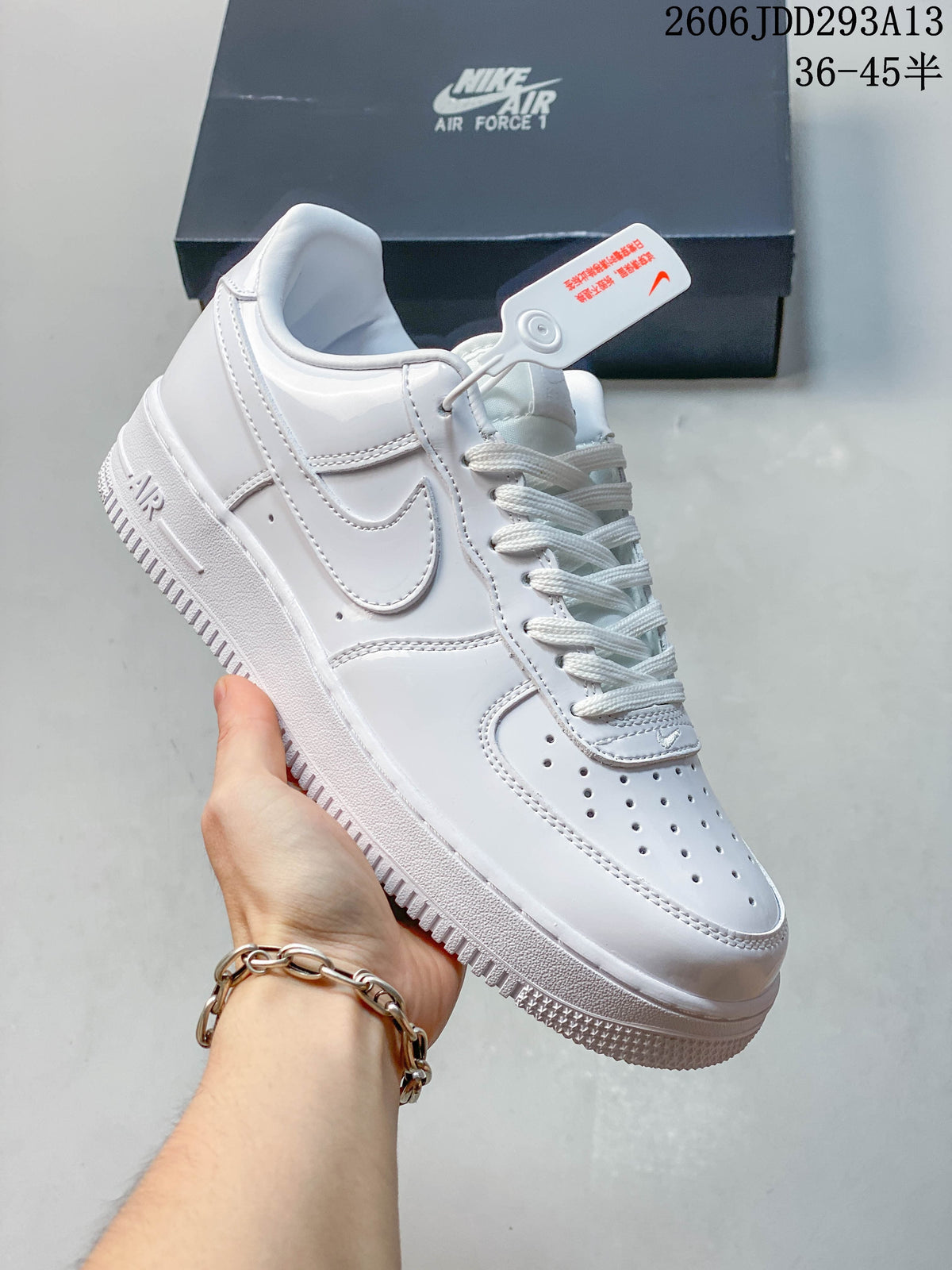 Nike Air Force 1 '07 Low Sneakers, White and Black