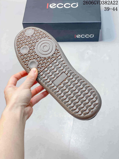 ECCO Men's Casual Lace-Up Sneakers, Gray and Navy, 2606GVD382A22