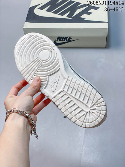 Nike Dunk Low Retro DIY White and Navy Sneakers