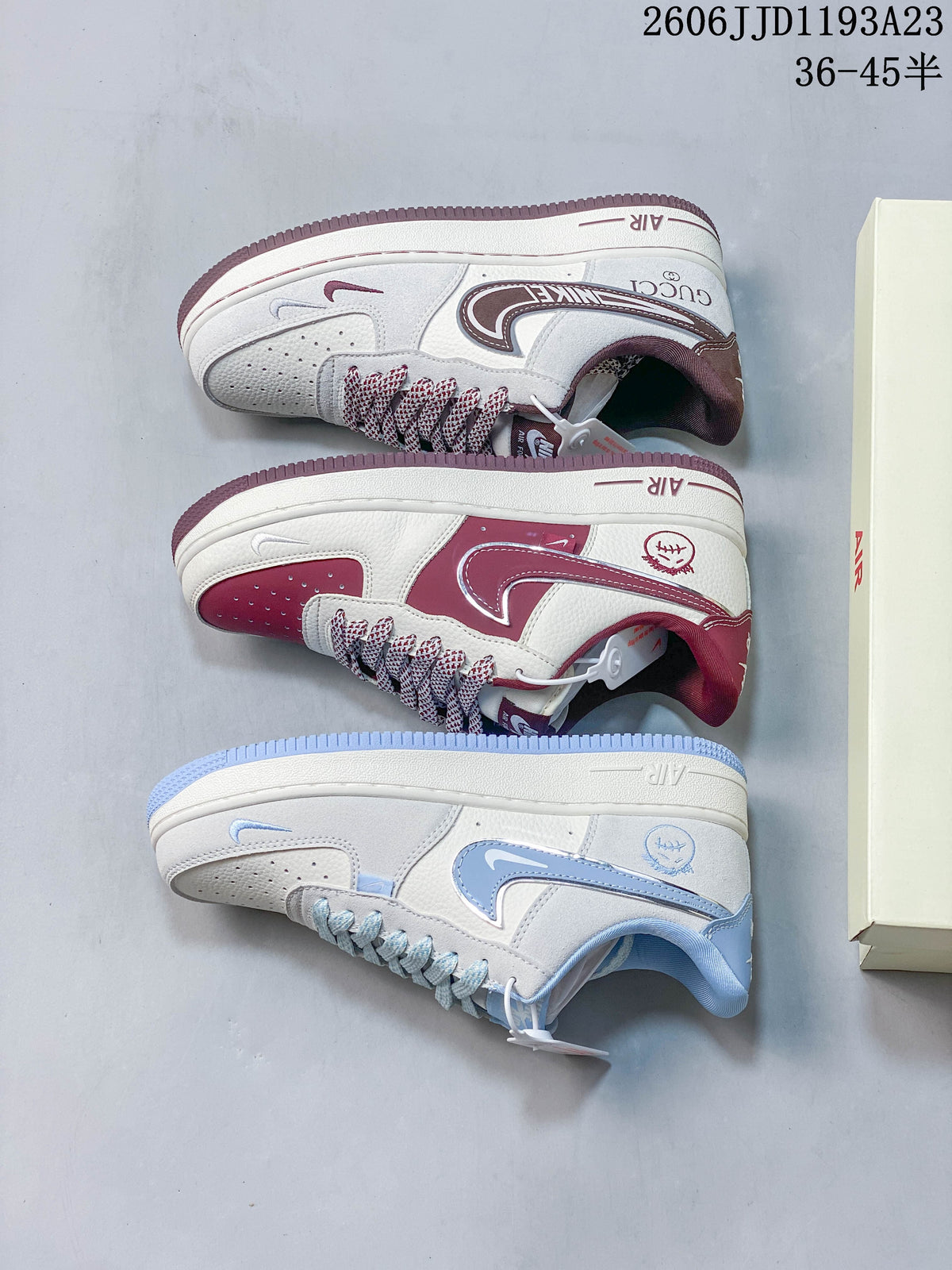 Nike Air Force 1 Ice Blue Ghostface Sneakers