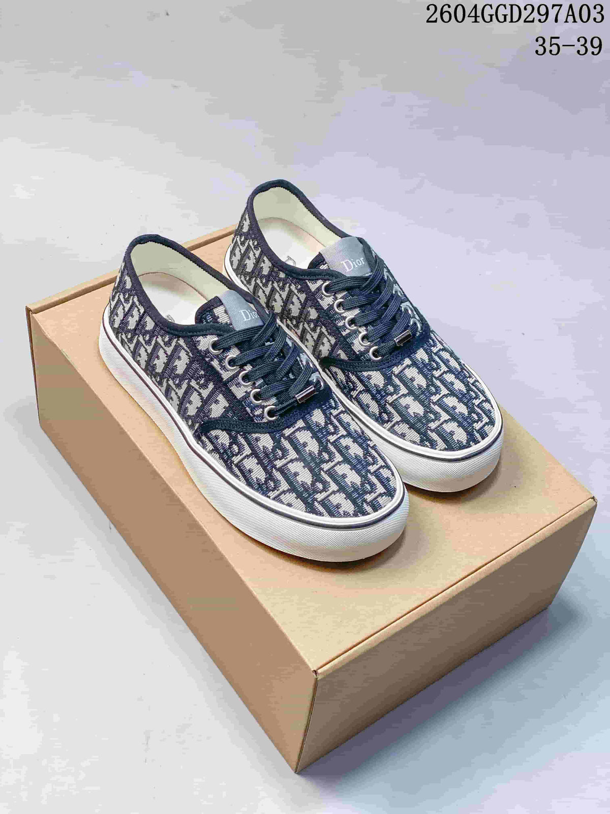 Dior Saltwind Low-Top Sneakers in Navy Monogram