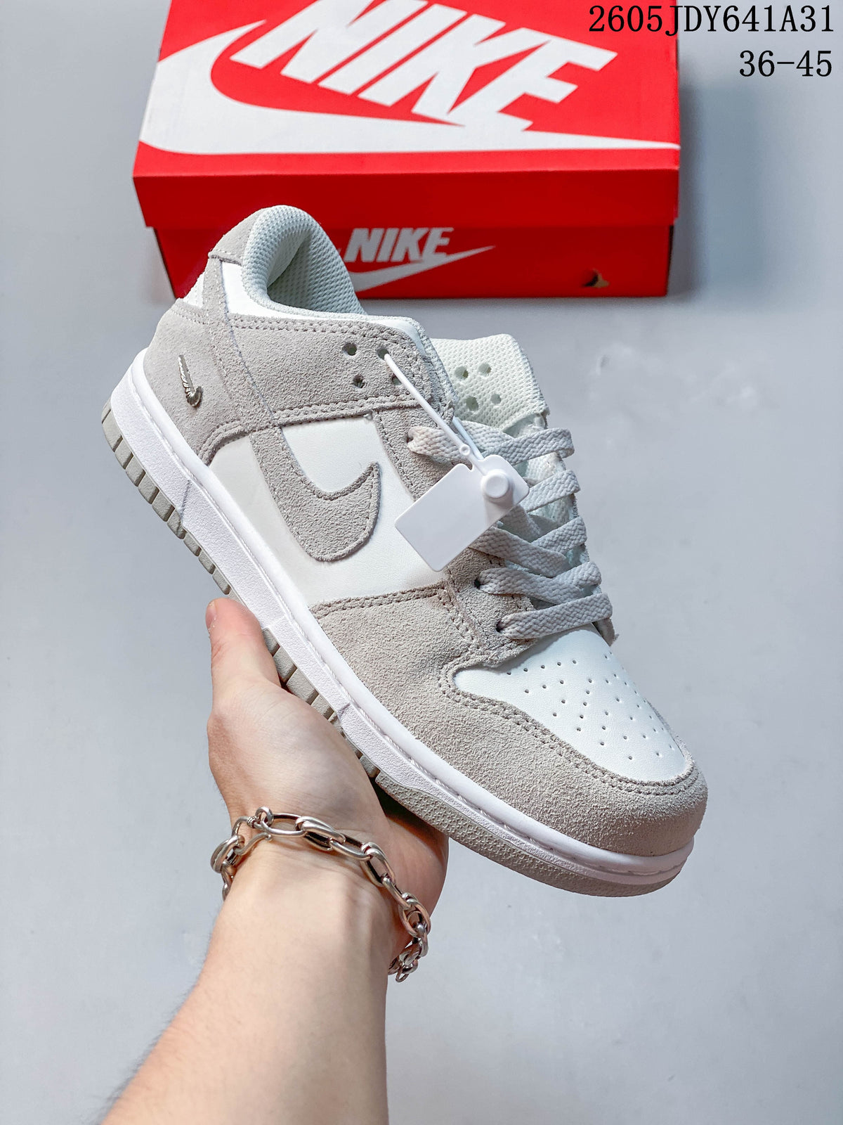 Nike SB Dunk Low Sneakers White and Grey IB4417-105