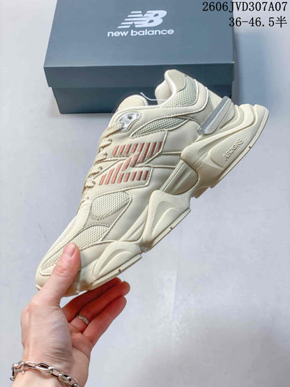 New Balance 9060 Cream Pink Retro Sneakers JVD307A07