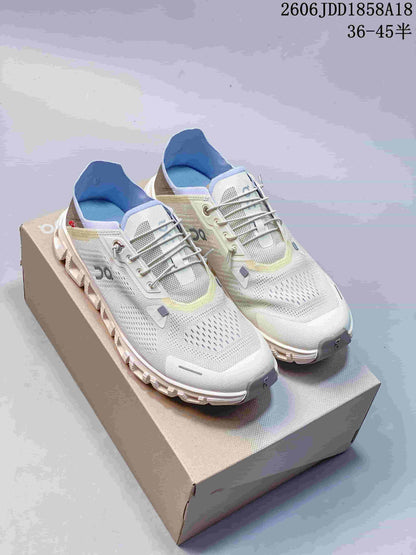 On Cloud 6 Coast Lightweight Sneakers in White
