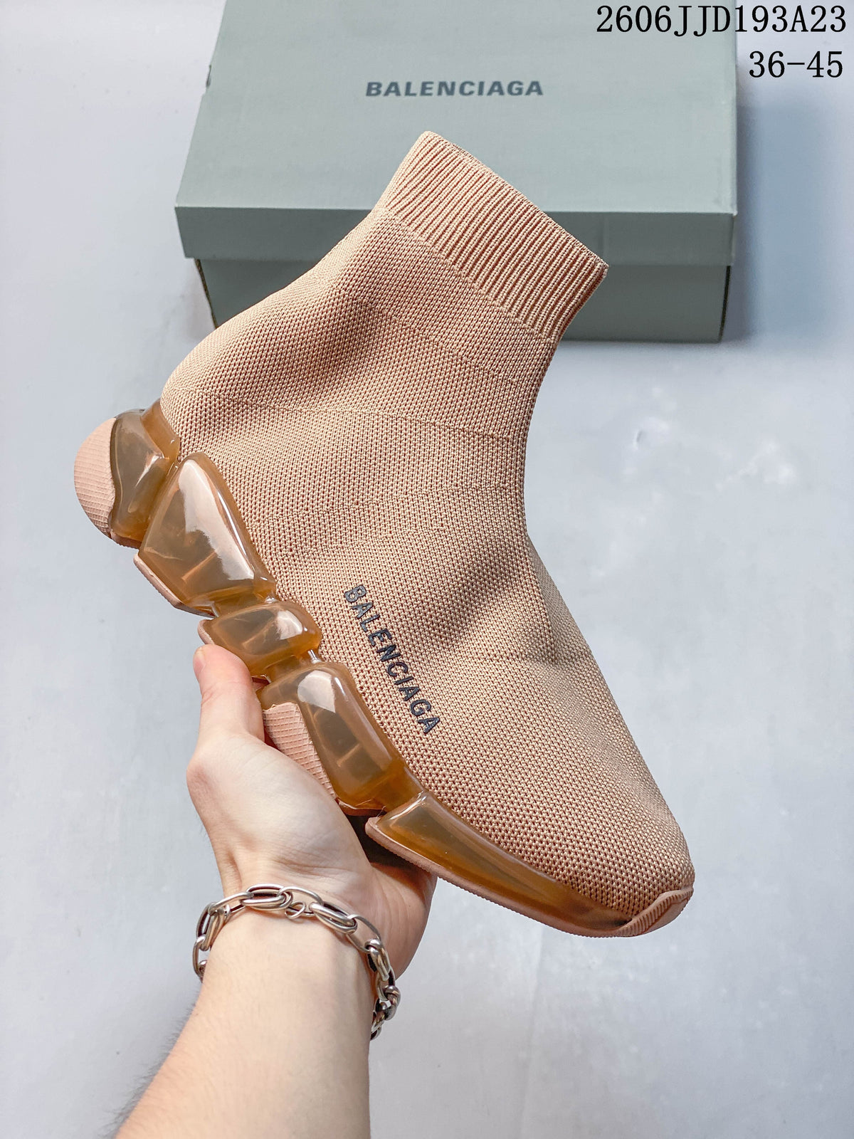 Balenciaga Sock Sneakers with Segmented Sole
