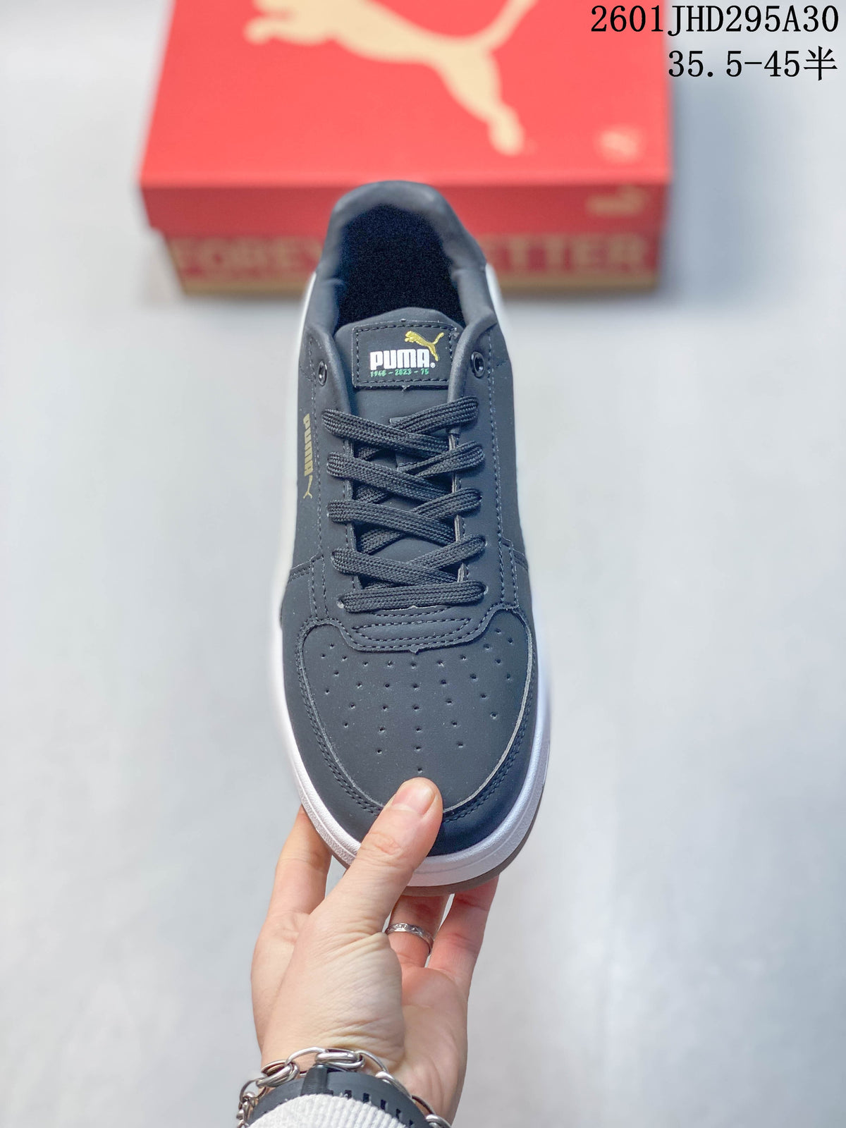 Puma Caven 2.0 Low-Top Sneakers, Gray and White, 395082
