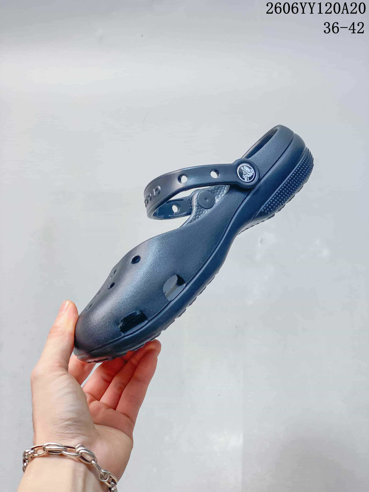 Crocs Classic Clog-Style Mary Jane in Navy