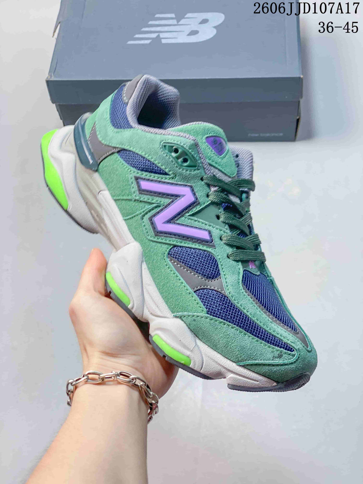 New Balance U9060 Green Purple Retro Sneakers