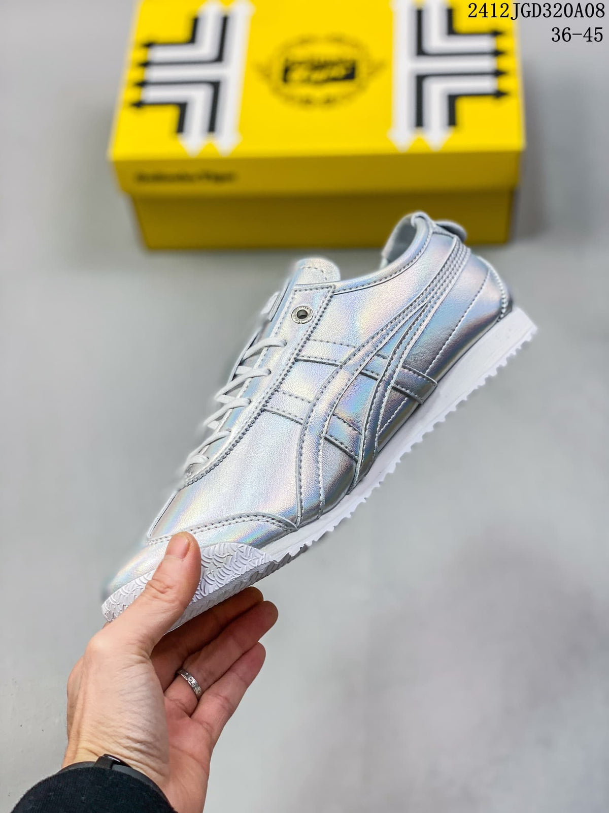 Onitsuka Tiger Mexico 66 SD Low-Top Sneakers, Iridescent Silver