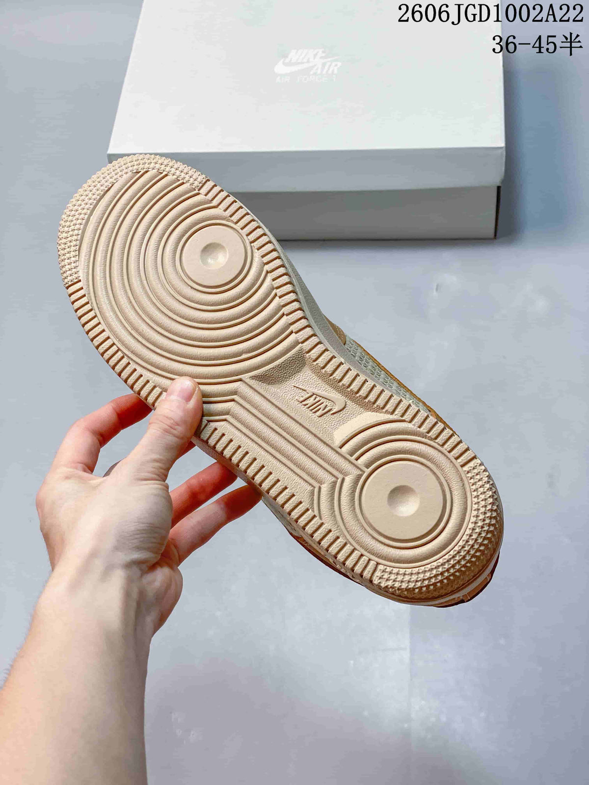 Nike Air Force 1 '07 Low Sneakers in Tan and Cream