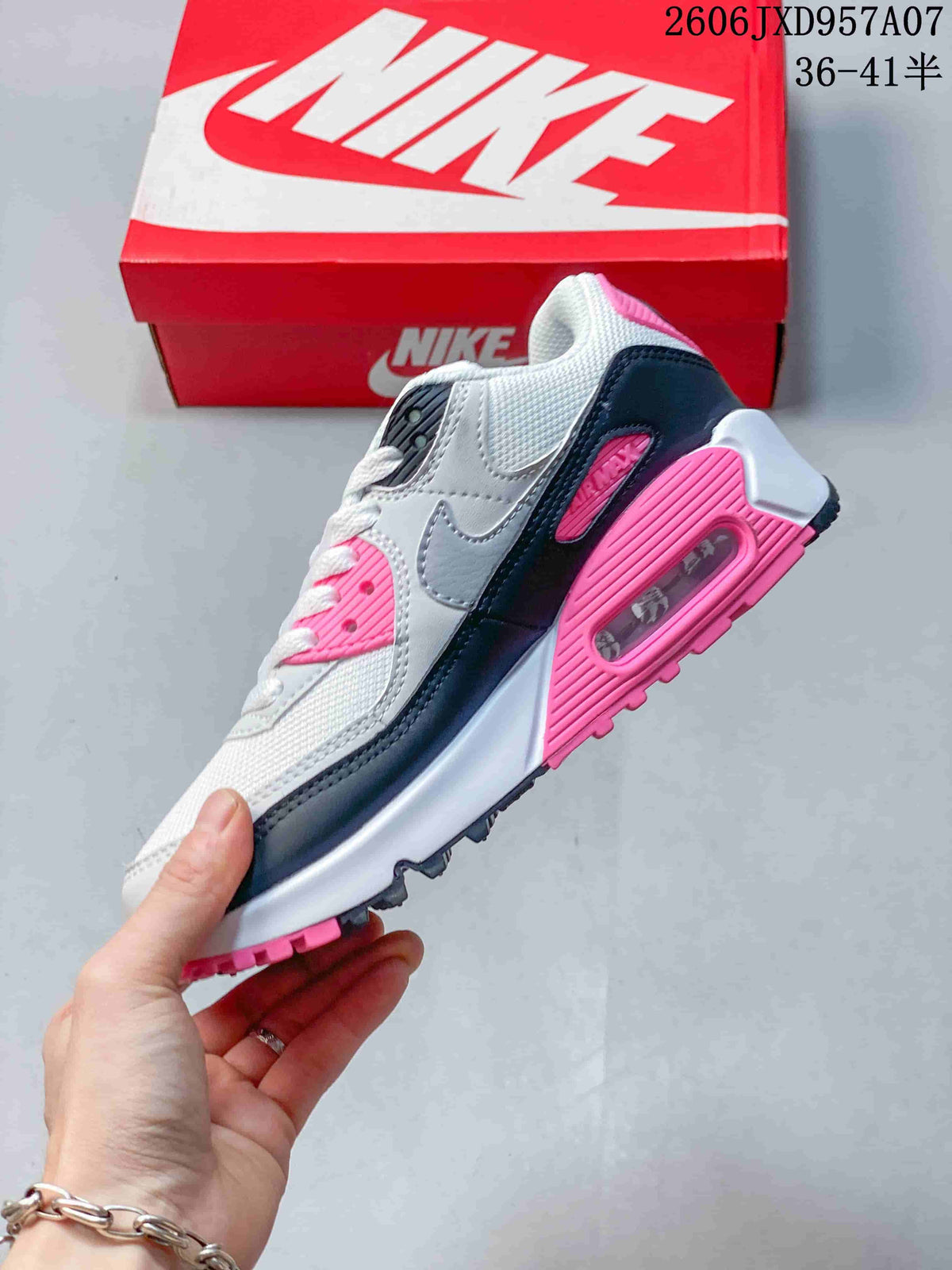 Nike Air Max 90 Sneakers White Pink Gray