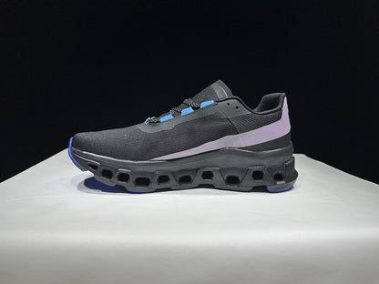 On Cloudmonster Cloud X Sneakers Black Purple Blue