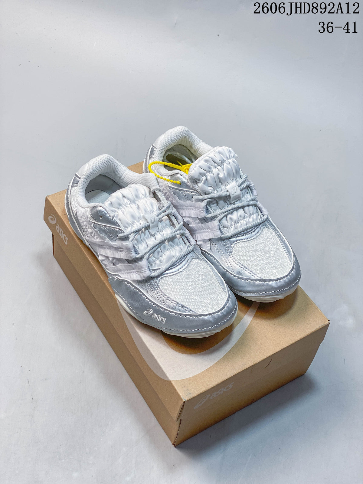 ASICS x empty behavior Hypersync Silver Low-Top Sneakers