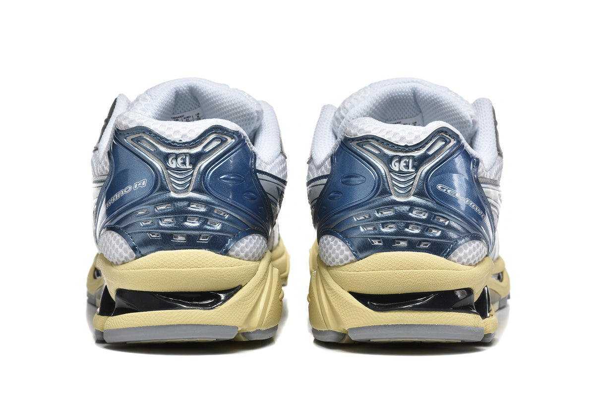 ASICS Gel-Kayano 14 Sneakers in Blue, Silver and White