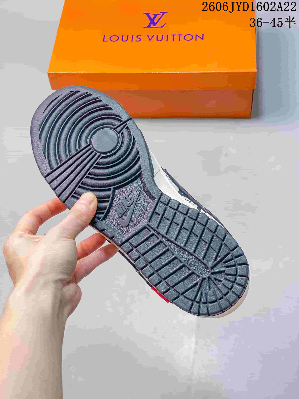 Nike SB Dunk Low White Navy Pattern Sneakers