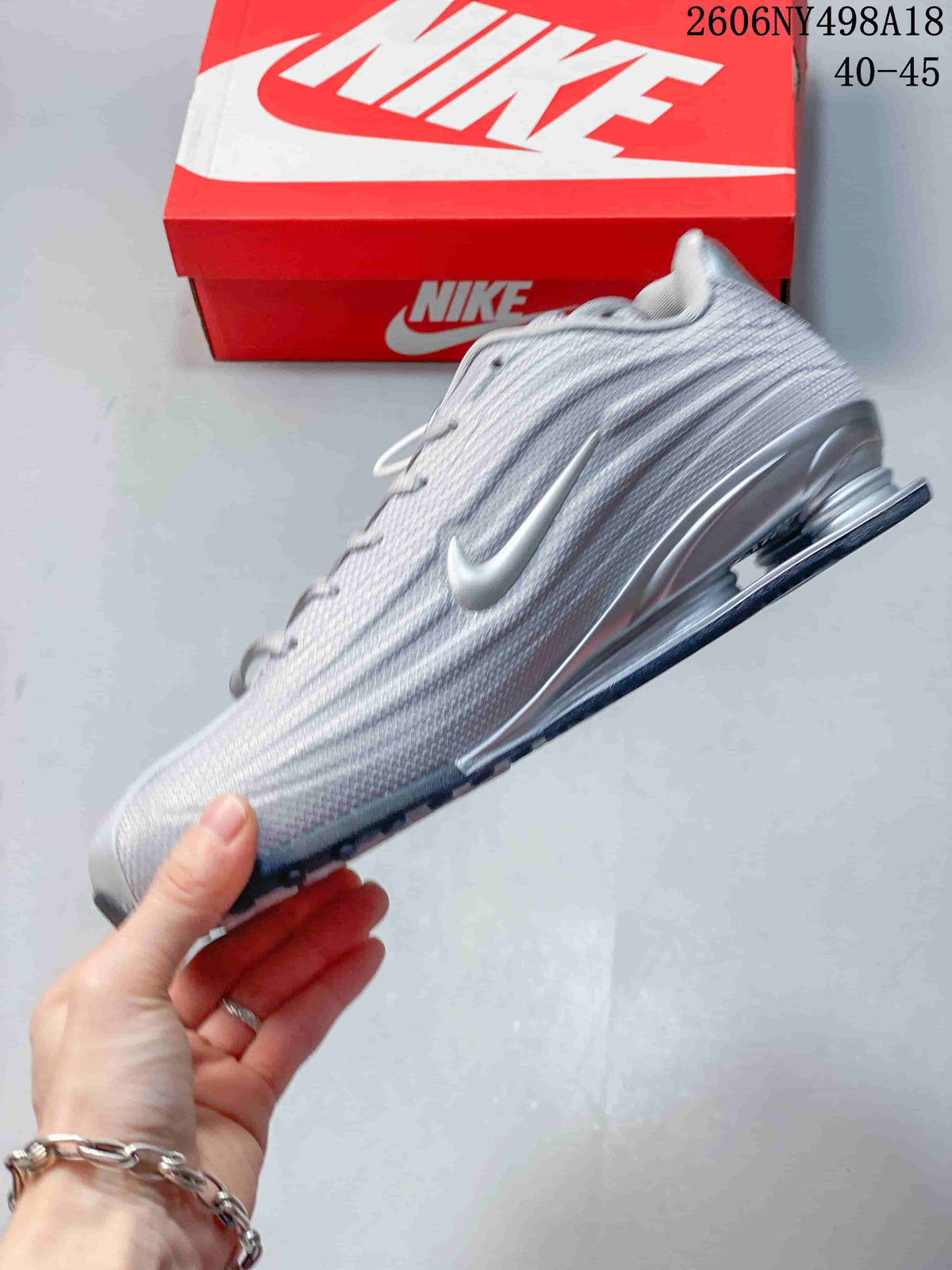Nike Shox TL Men's Sneakers in Silver