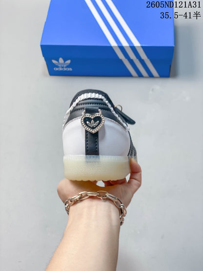 Adidas Samba Mary Jane Sneakers White Black JR1325