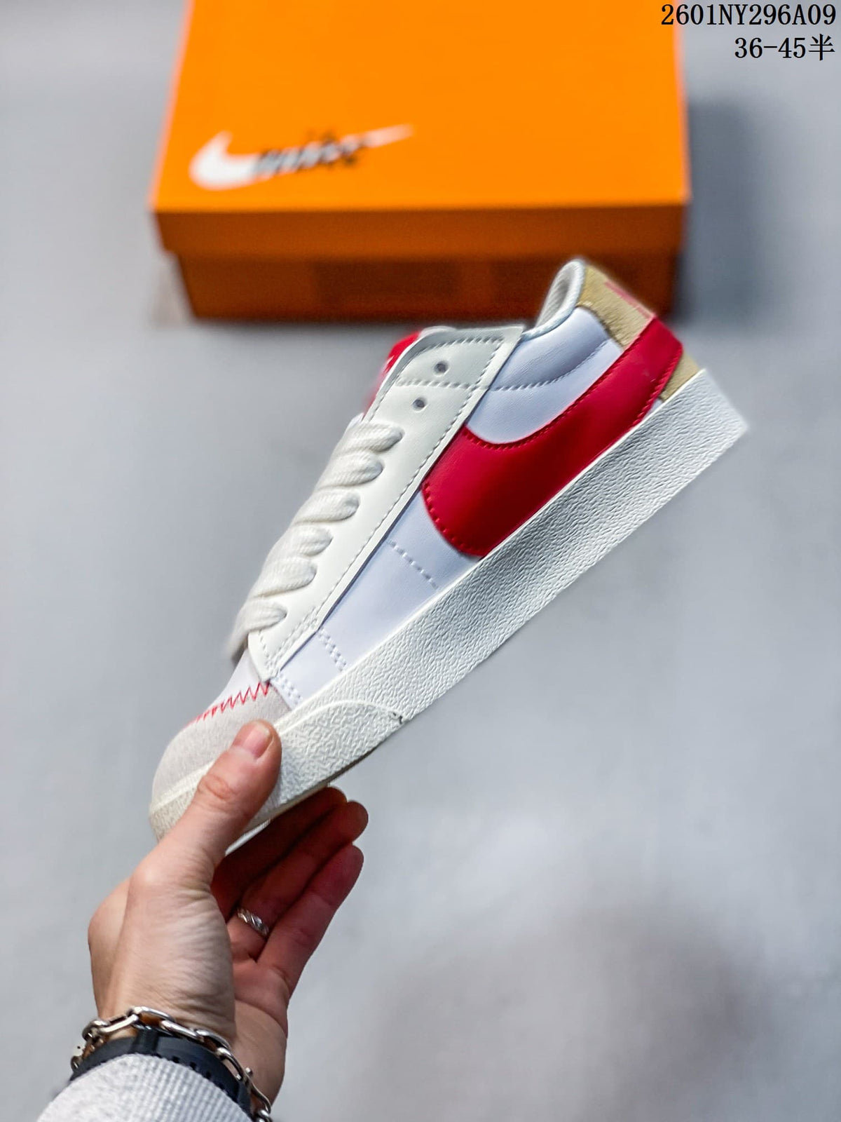 Nike Blazer Low '77 Jumbo White Red Sneakers