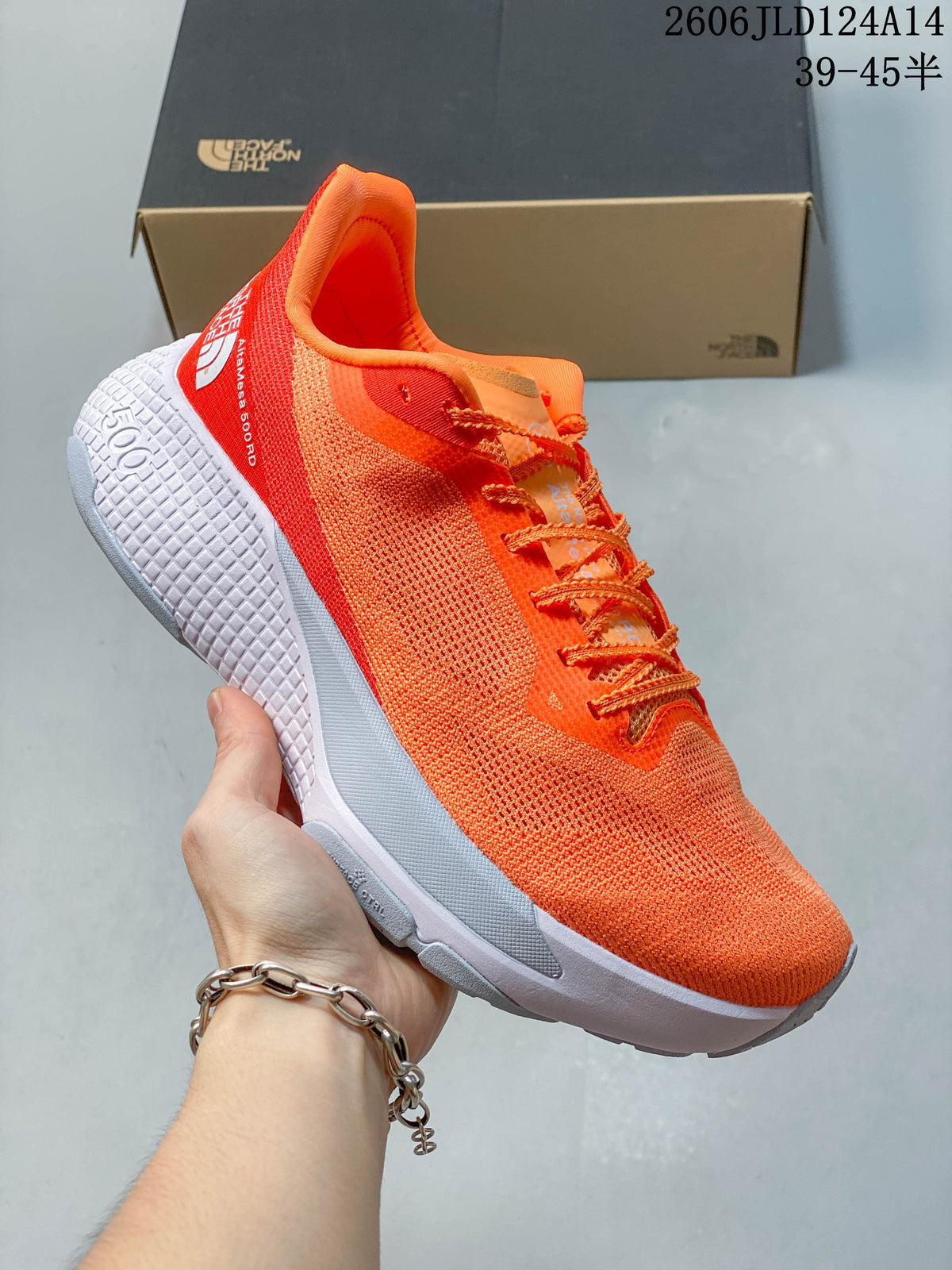 The North Face Women's Trail Running Shoes - Orange and Gray
