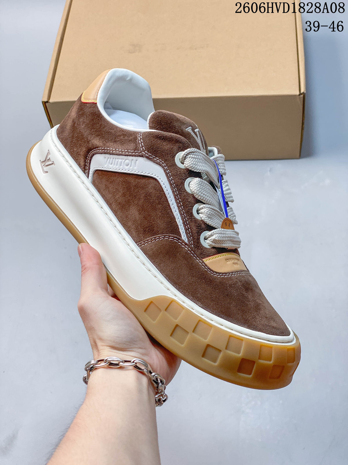 Louis Vuitton Low-Top Sneakers with Chunky Gum Sole