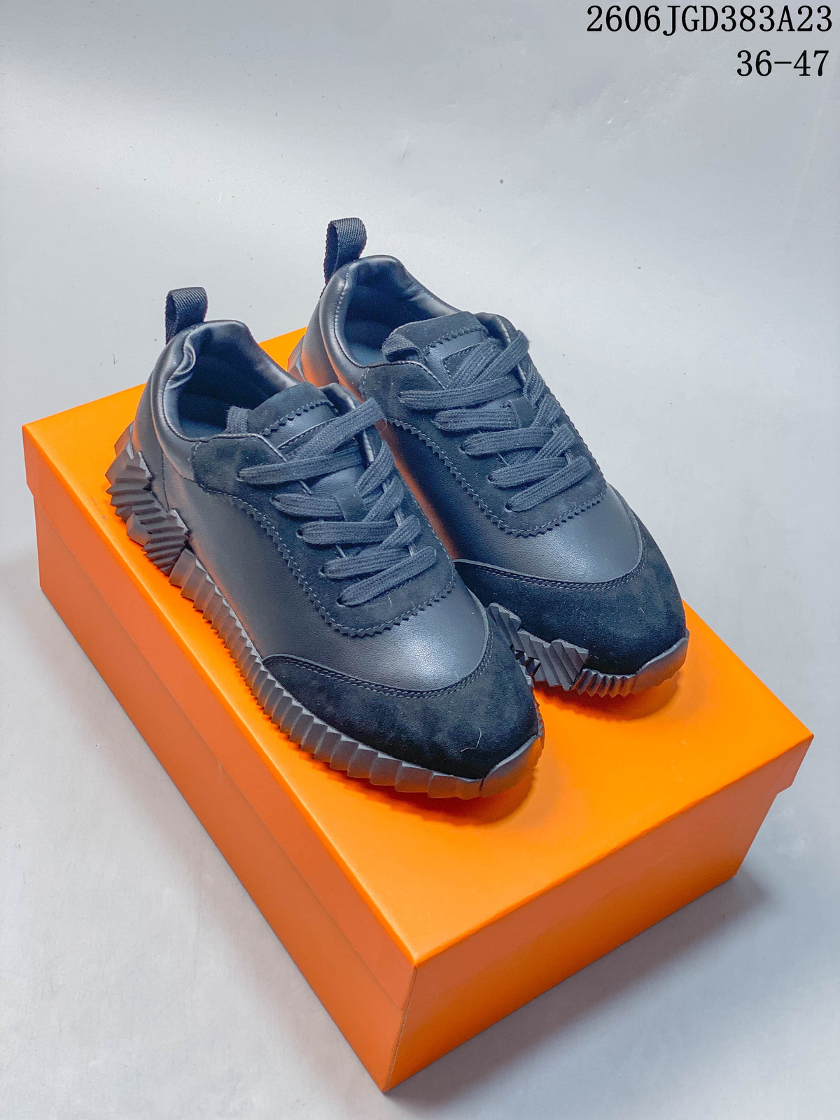 Hermès Low-Top Sneakers with Ribbed Sole