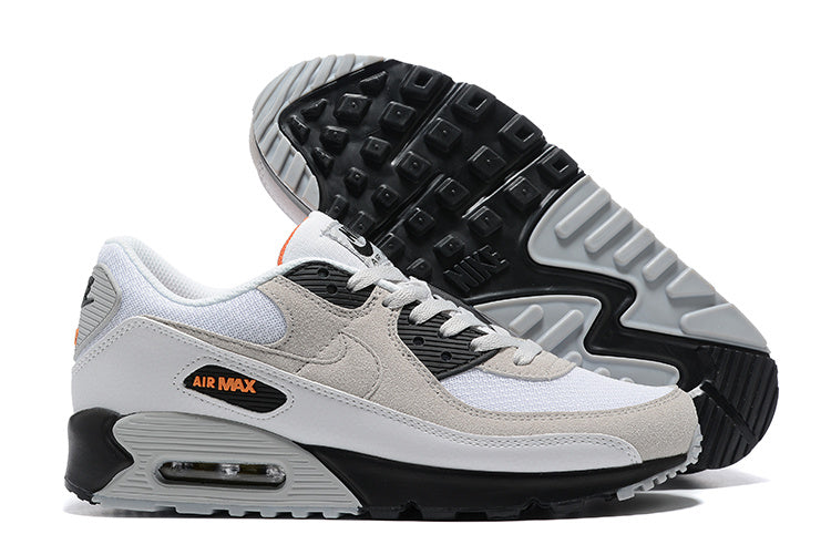 Nike Air Max 90 Sneakers White Grey Black Orange