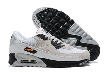 Nike Air Max 90 Sneakers White Grey Black Orange