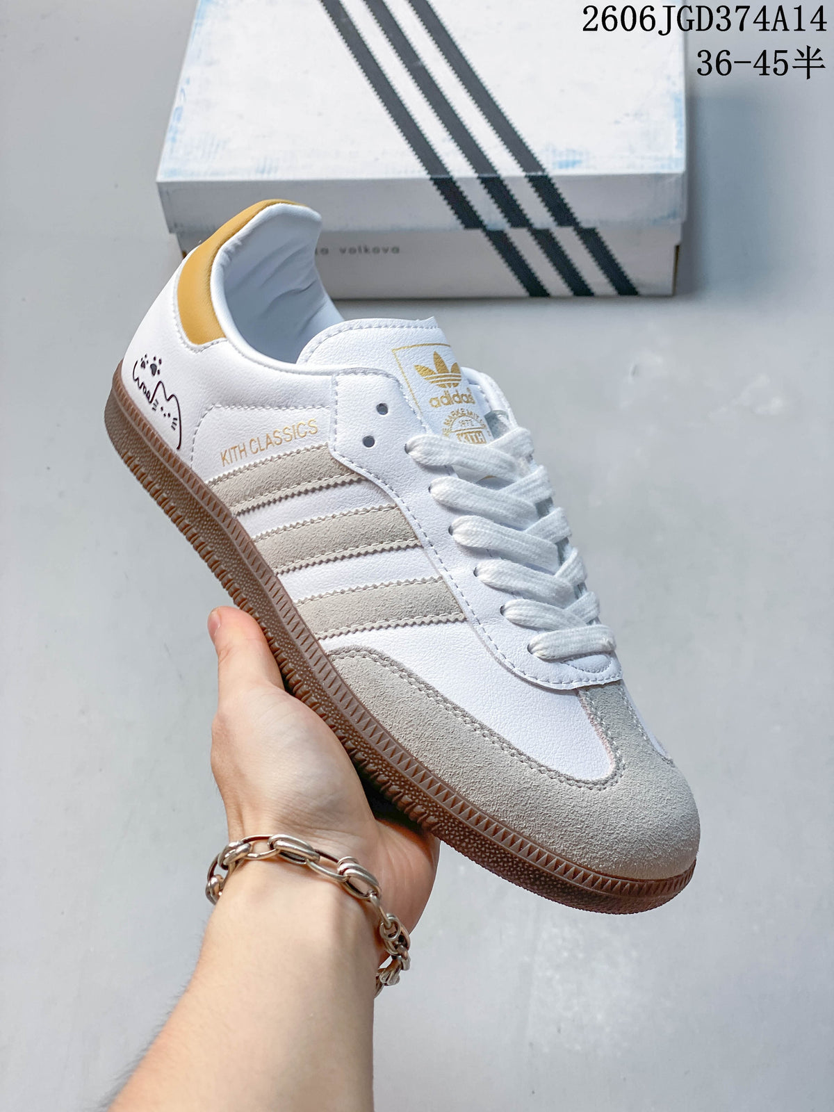 Adidas Originals Samba Vegan OG Low-Top Sneakers, White