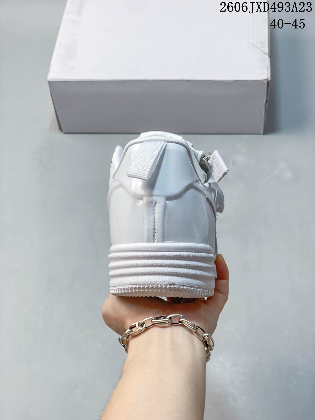 Nike Air Force 1 '07 Low White Zipper Sneakers