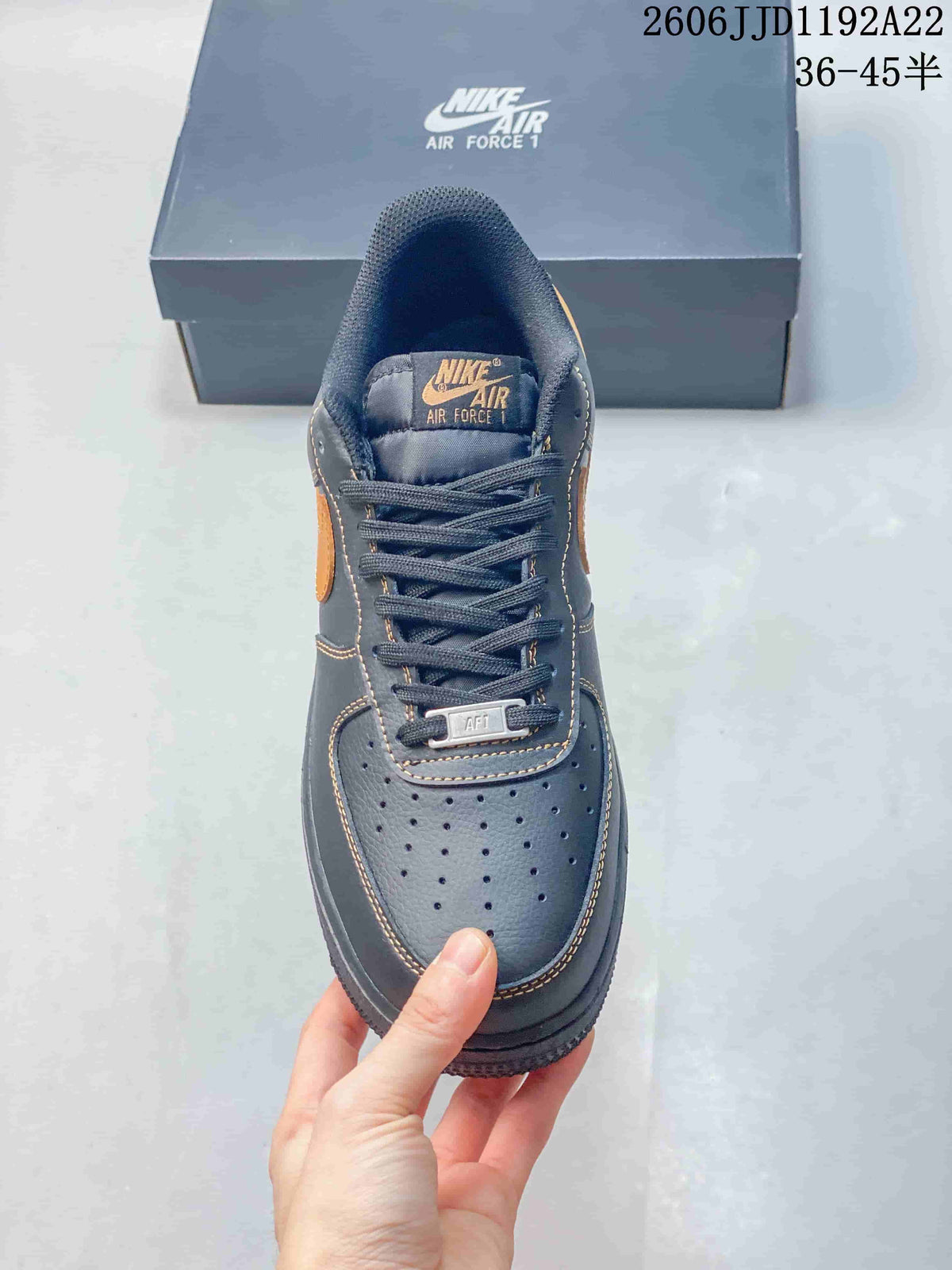 Nike Air Force 1 ’07 Low Blue and Orange Sneakers