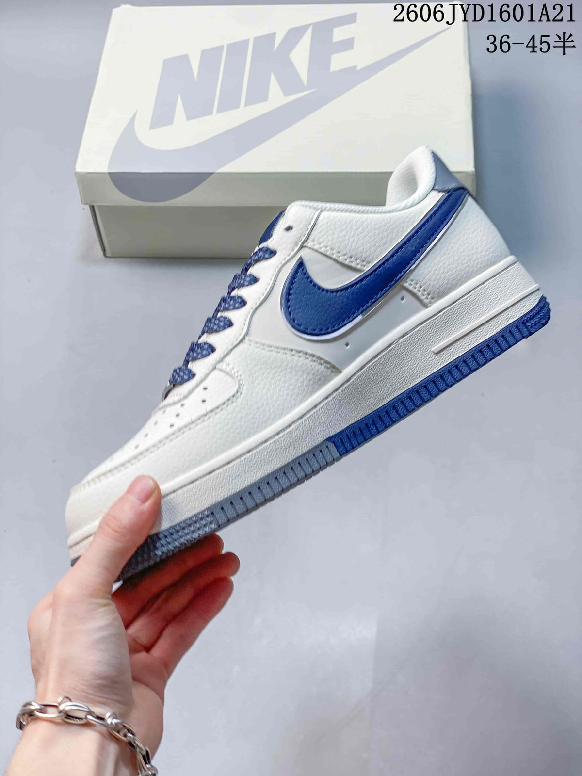 Nike Air Force 1 ’07 Low White and Blue Sneakers