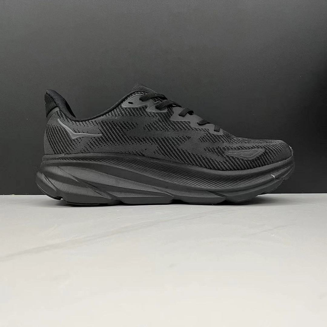 HOKA Clifton 9 Black Running Shoes